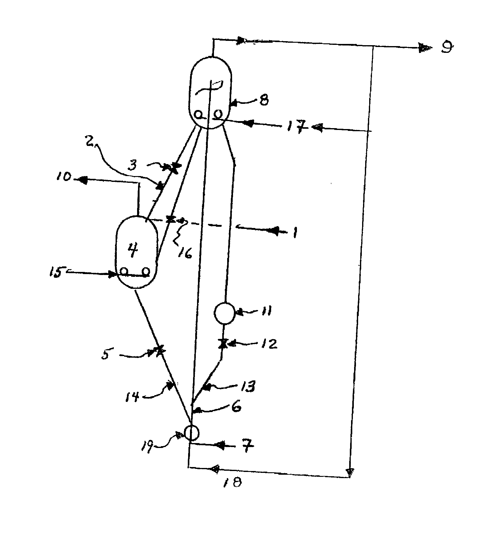 Process for controlling oxidation of nitrogen and metals in circulating fluidized solids contacting process