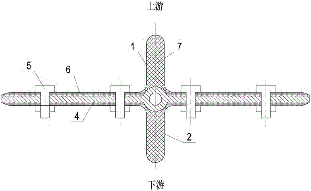 Vertical copper sealing rod and horizontal rubber waterstop connecting method