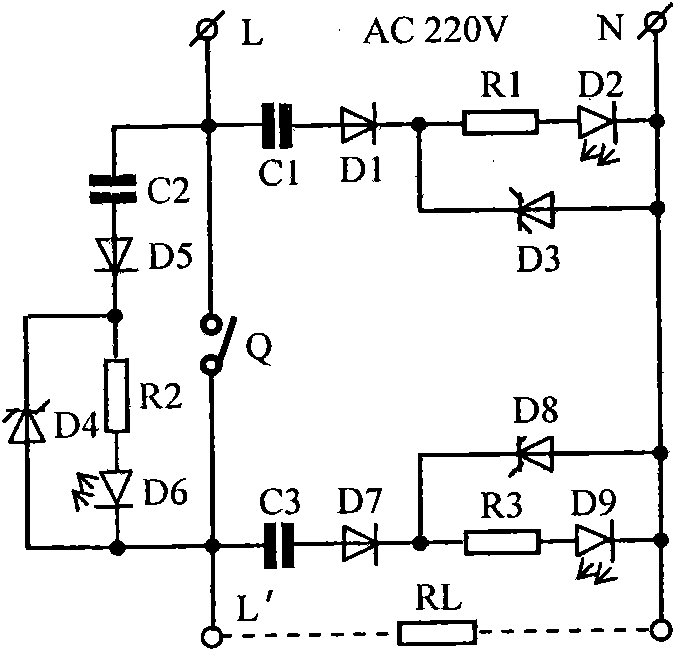 Working state indicator of circuit breaker