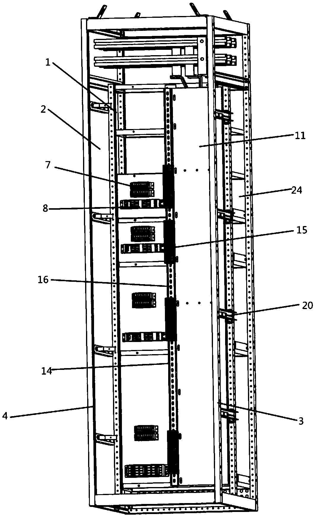 Off-line installation system and off-line wiring method for secondary summary terminals of low-voltage cabinets