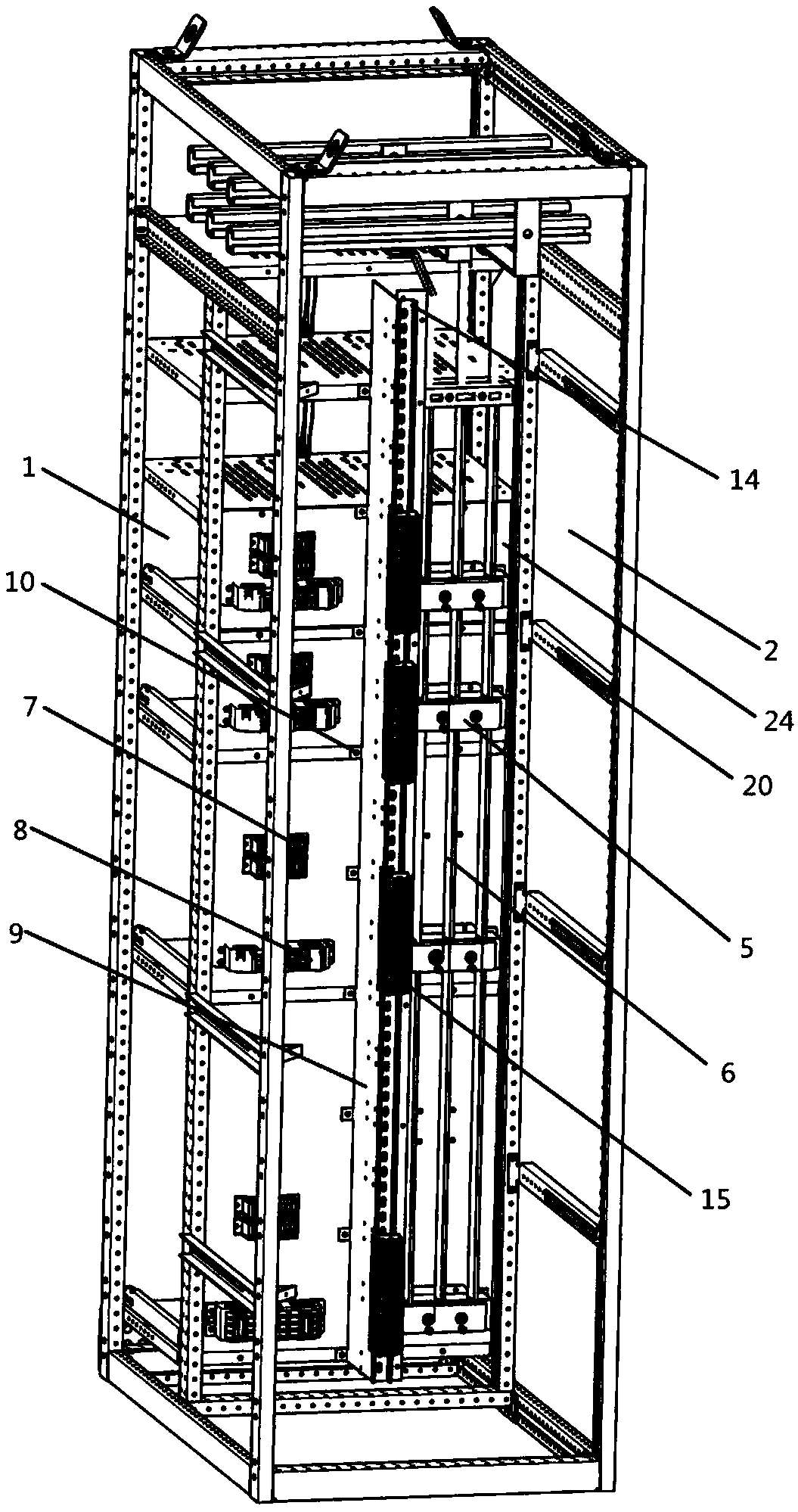 Off-line installation system and off-line wiring method for secondary summary terminals of low-voltage cabinets