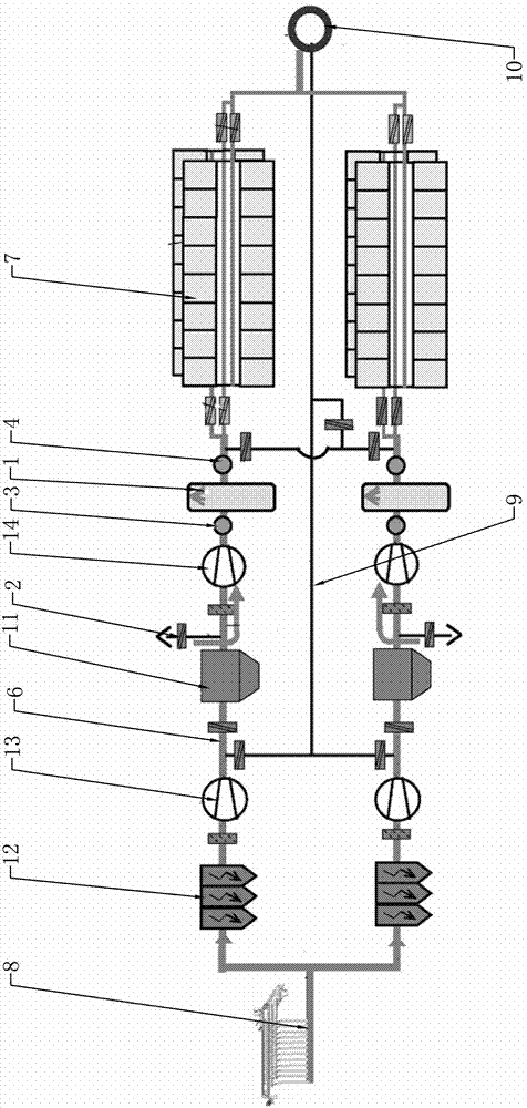 Flue gas cooling system and method
