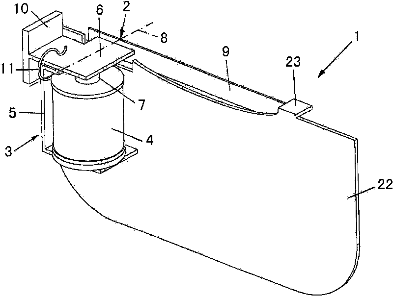 Headlight for a motor vehicle having a masking apparatus