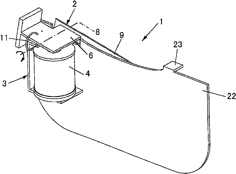 Headlight for a motor vehicle having a masking apparatus