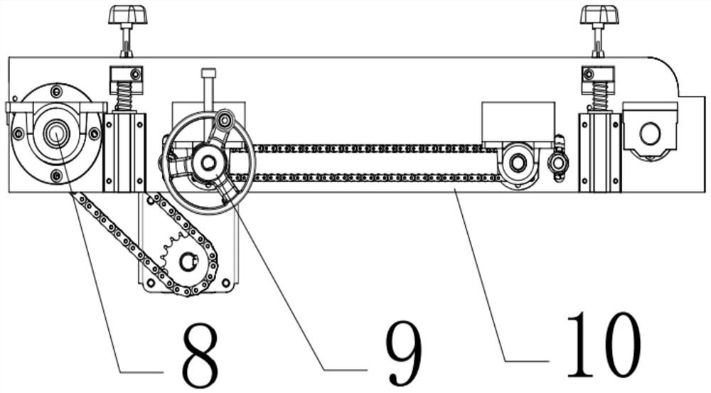 Quick synchronous belt replacing mechanism