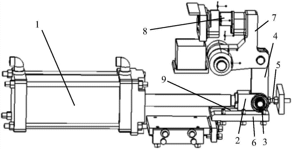 Mechanical booster cylinder punching device