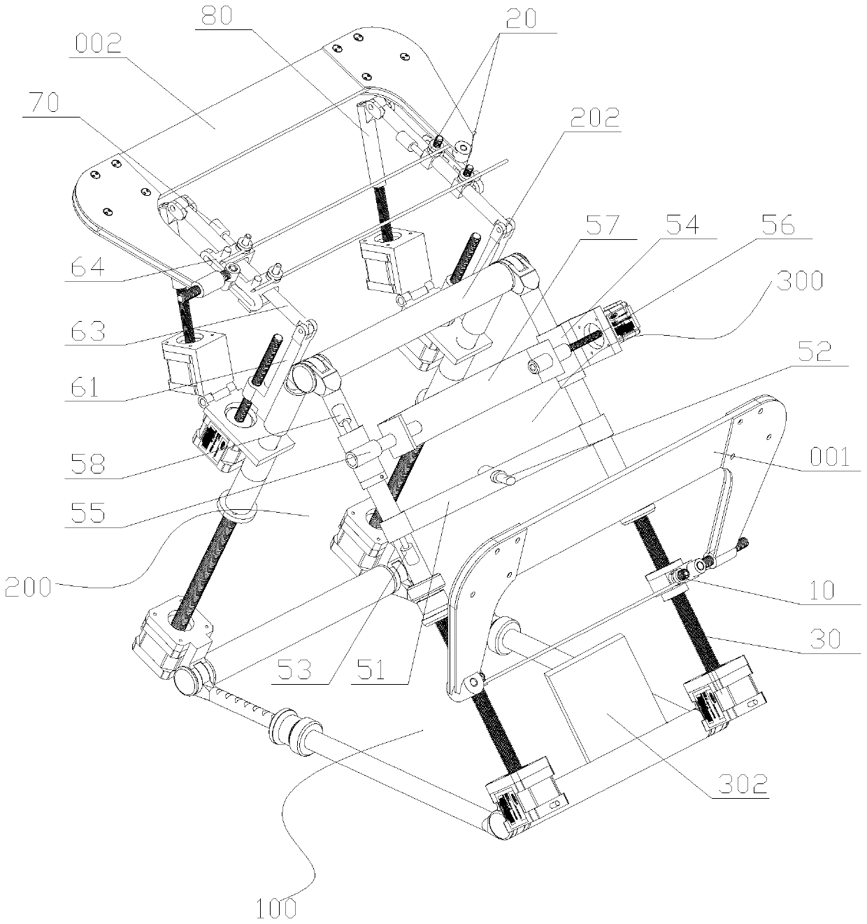 Automatic traction device for tibia fracture setting operation