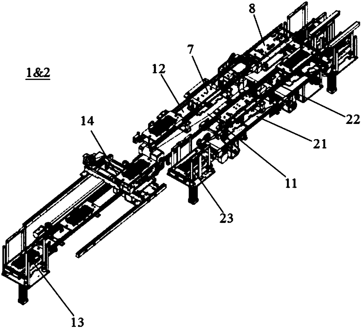 Automatic feeding and mounting mechanism for multi-specification key balance bar