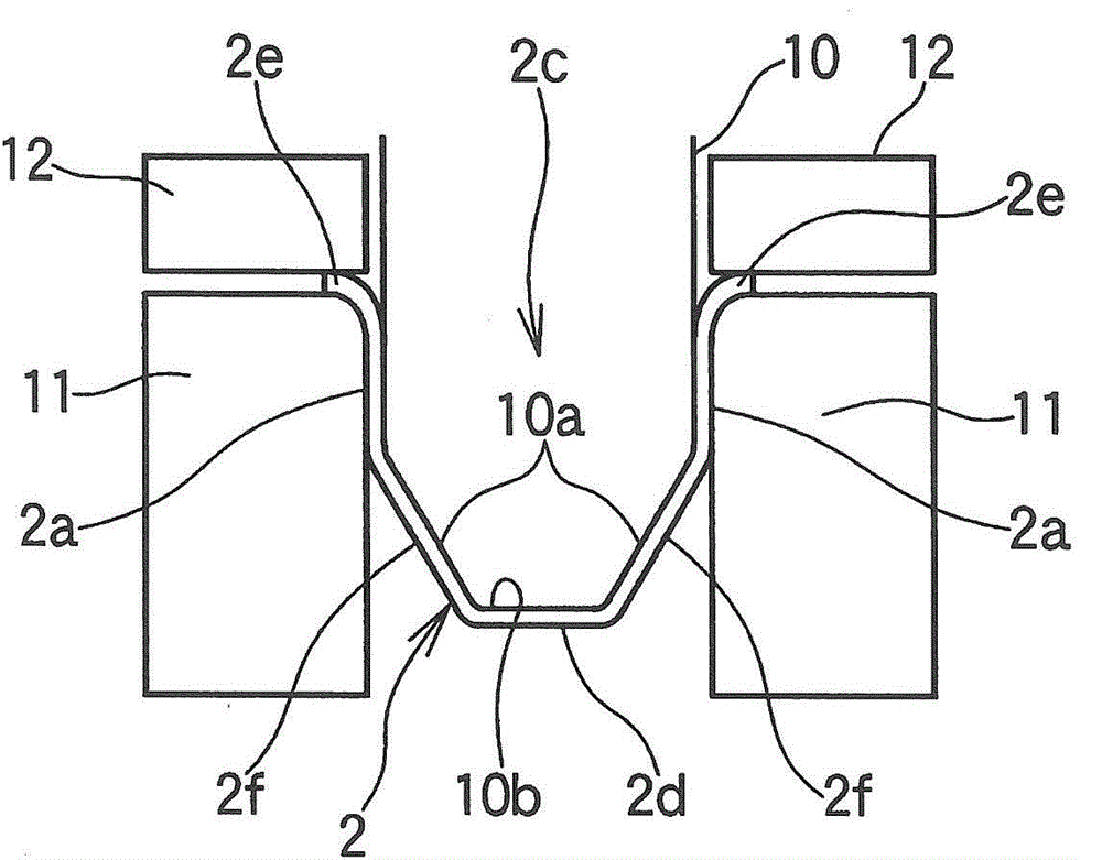 Square cell case forming method