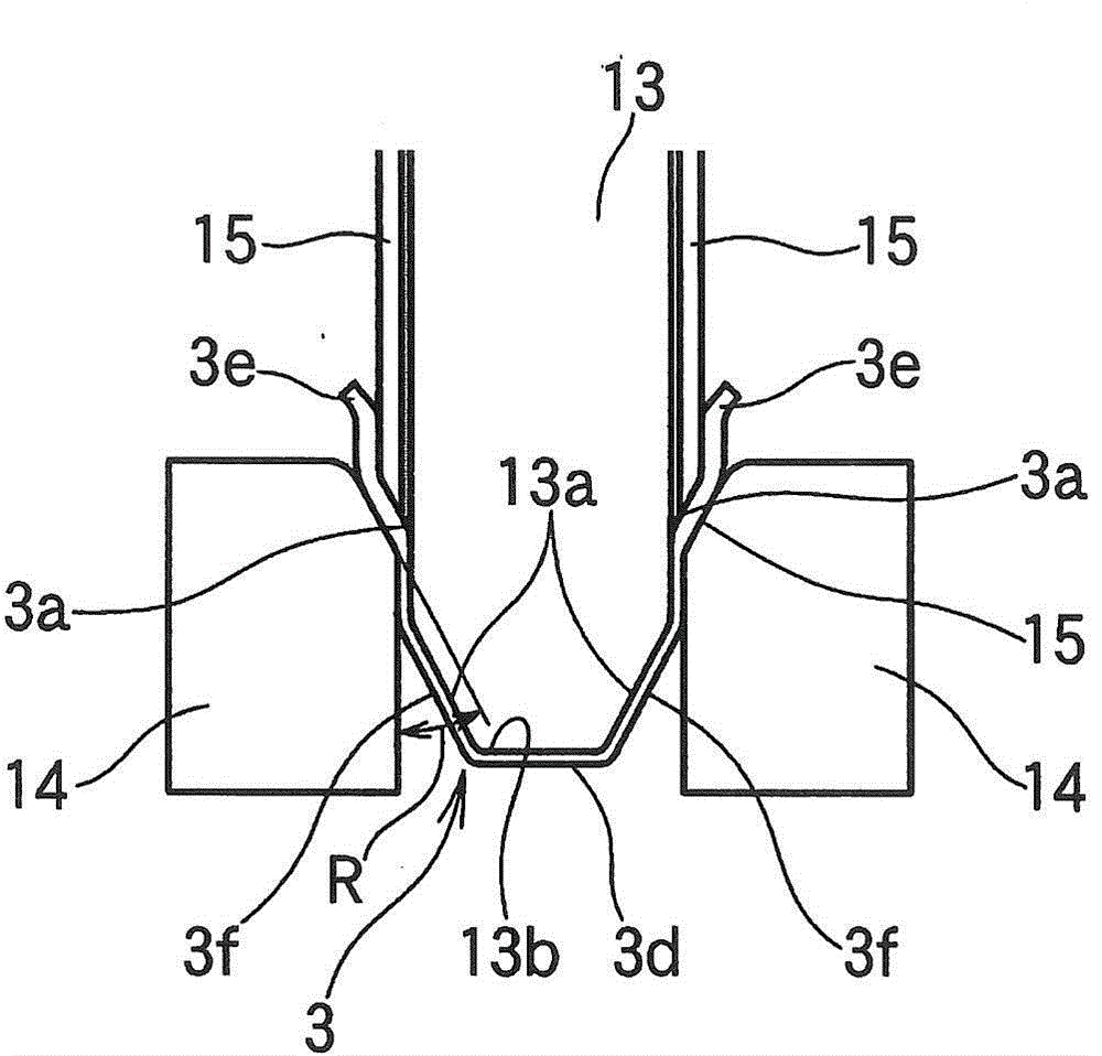 Square cell case forming method