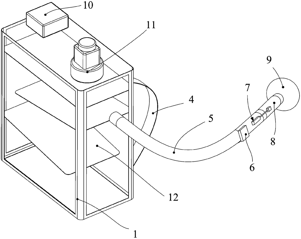 Portable blueberry fruit picking device and picking method