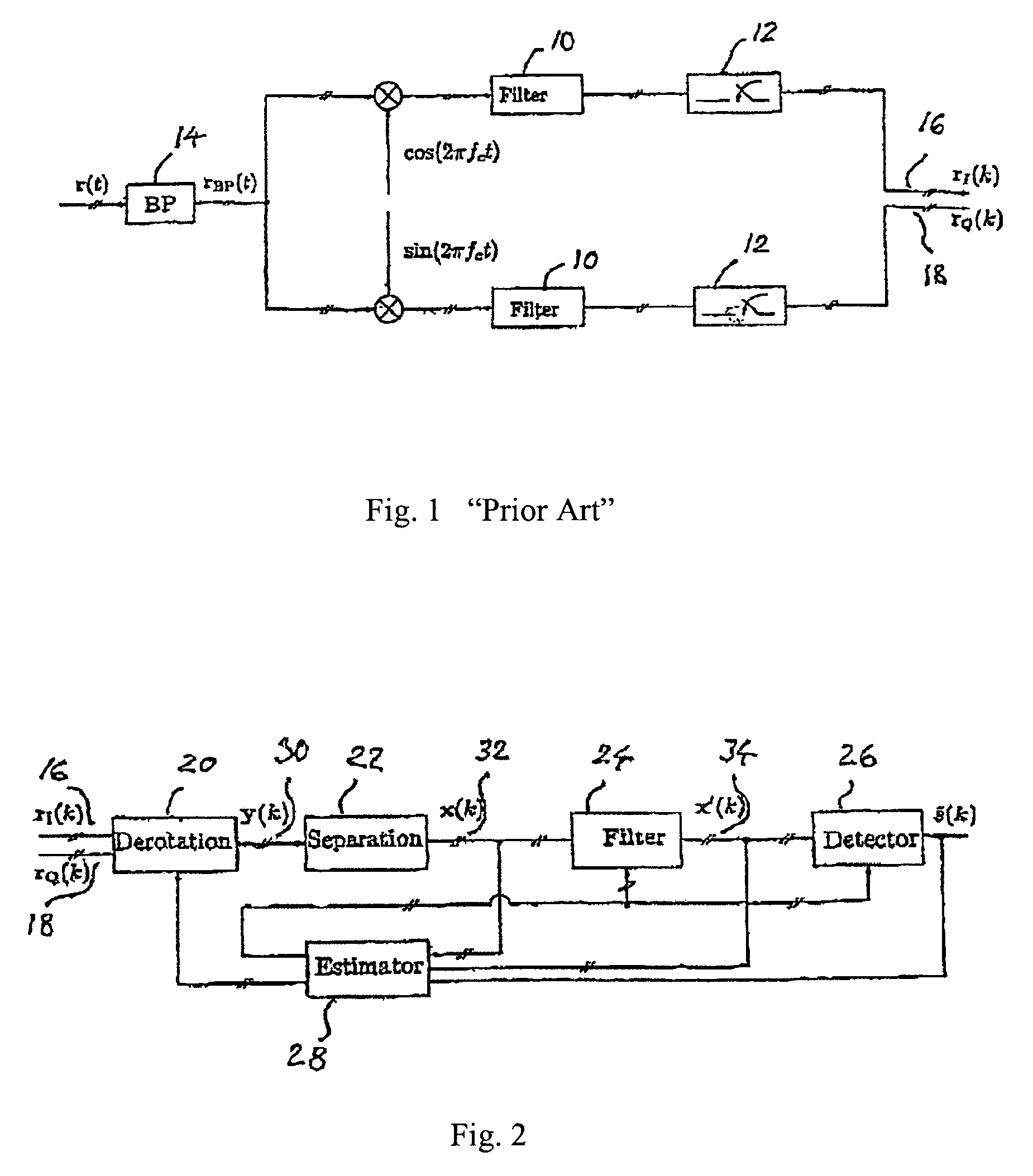 Co-channel interference rejection in a digital receiver