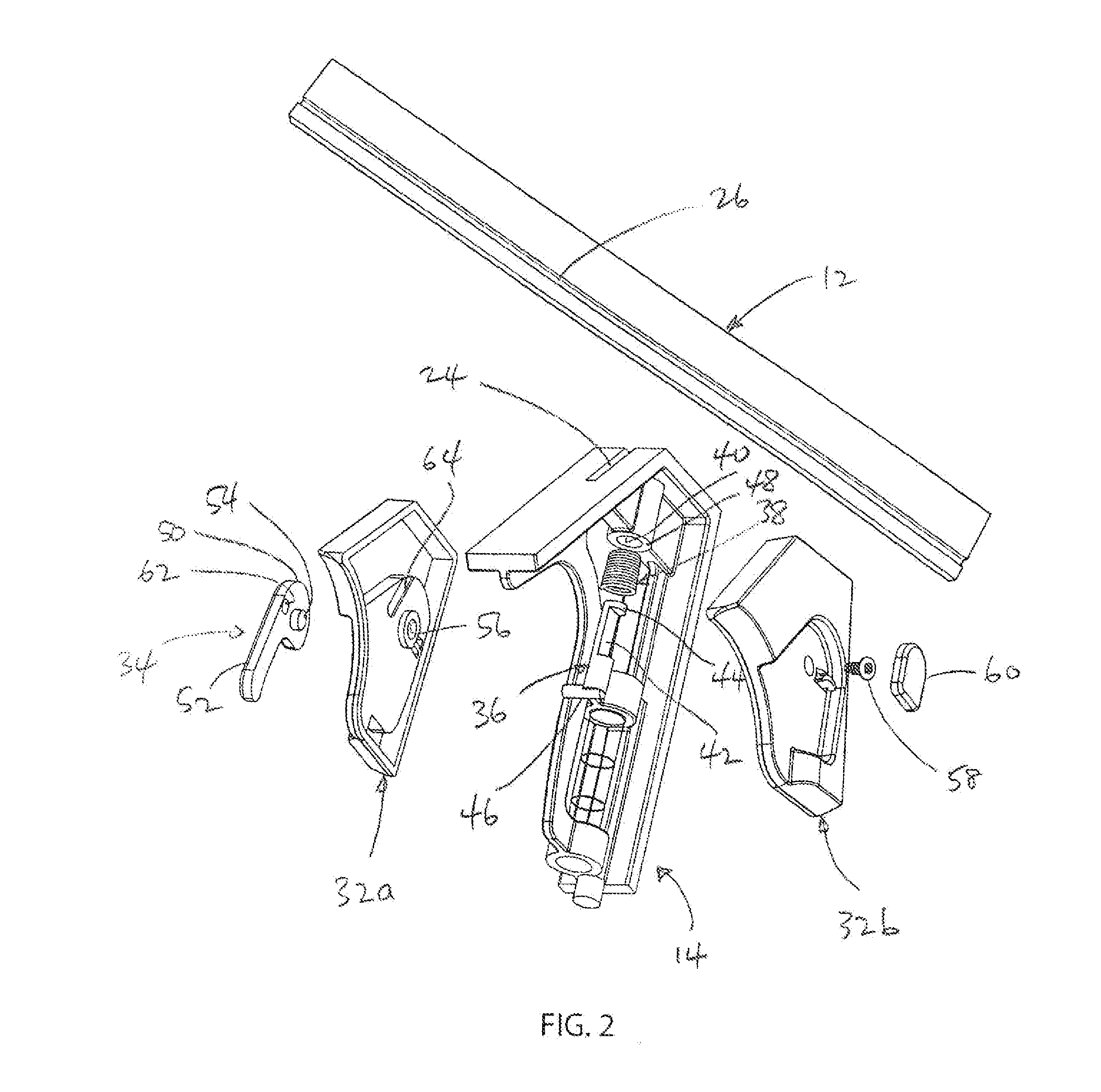 Combination Square With Biased Locking Mechanism