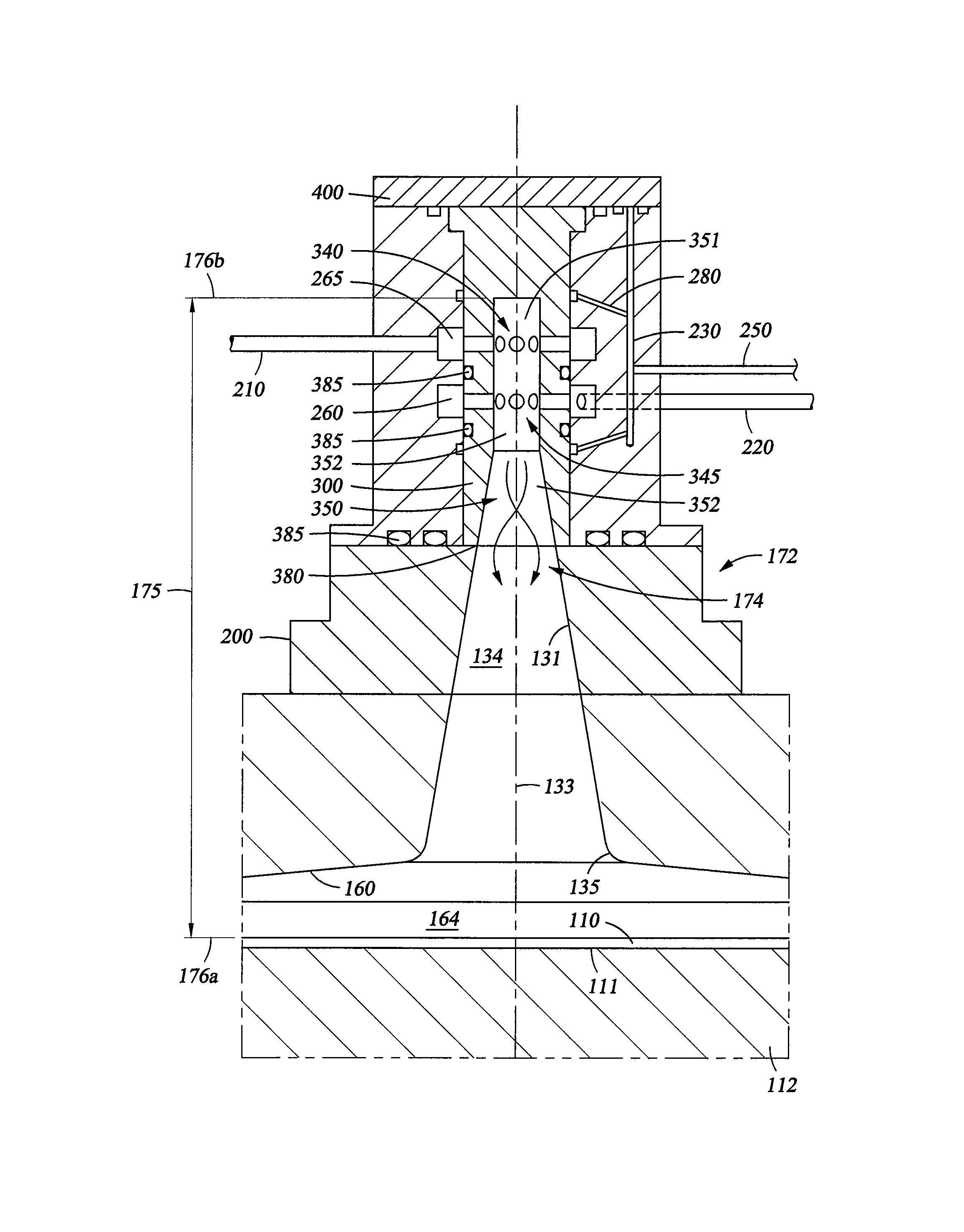 Atomic layer deposition chamber with multi inject