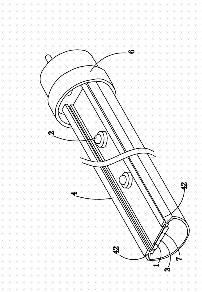 Efficient-radiation LED lamp and production method thereof