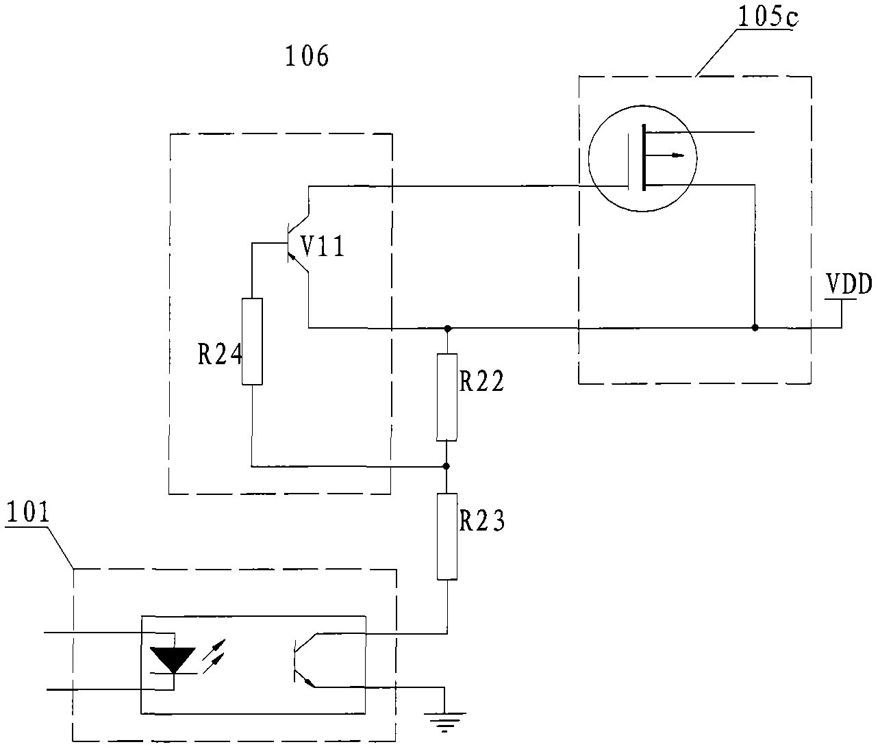 H-bridge driving control circuit of motor