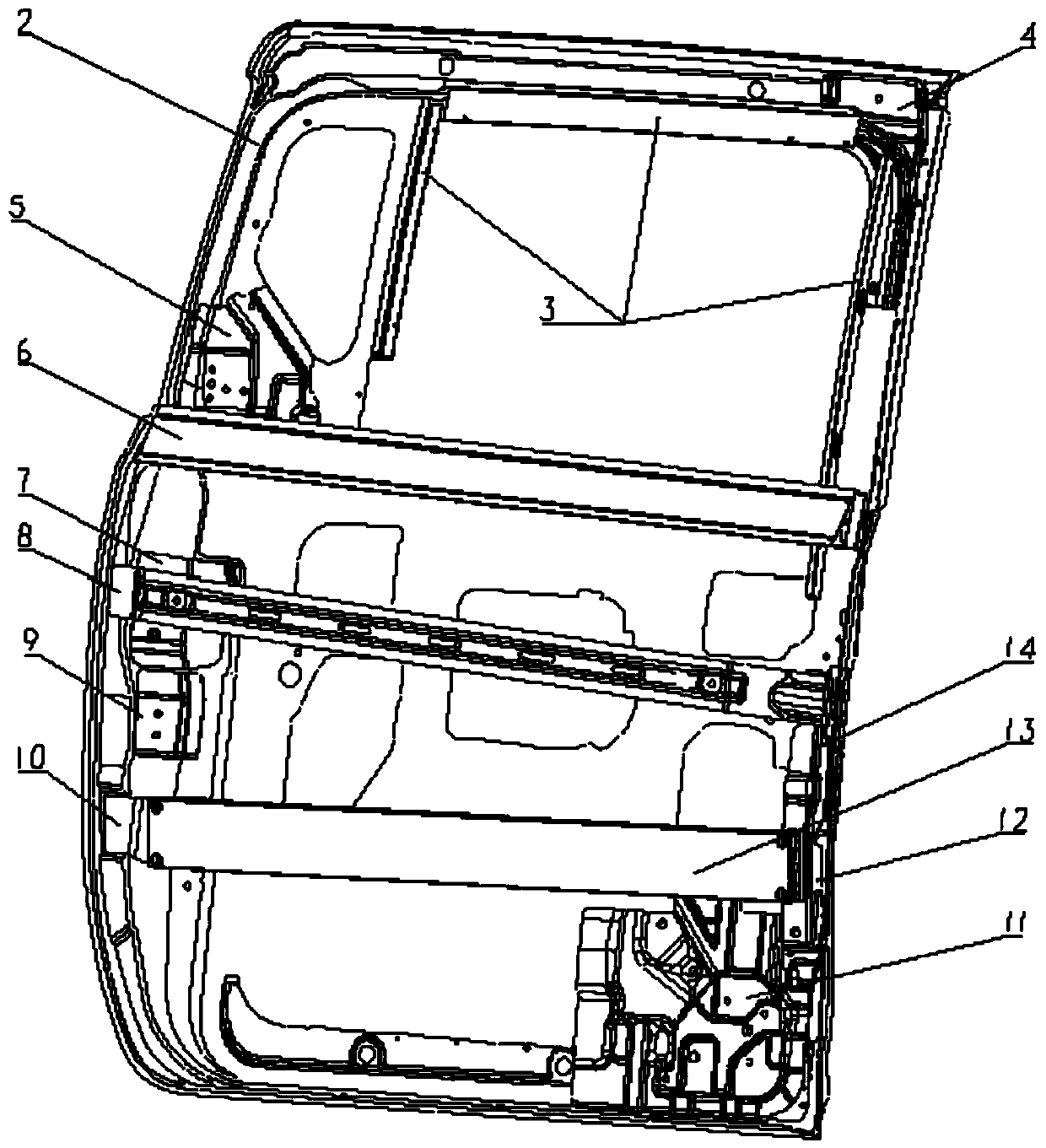 Sliding door for vehicle