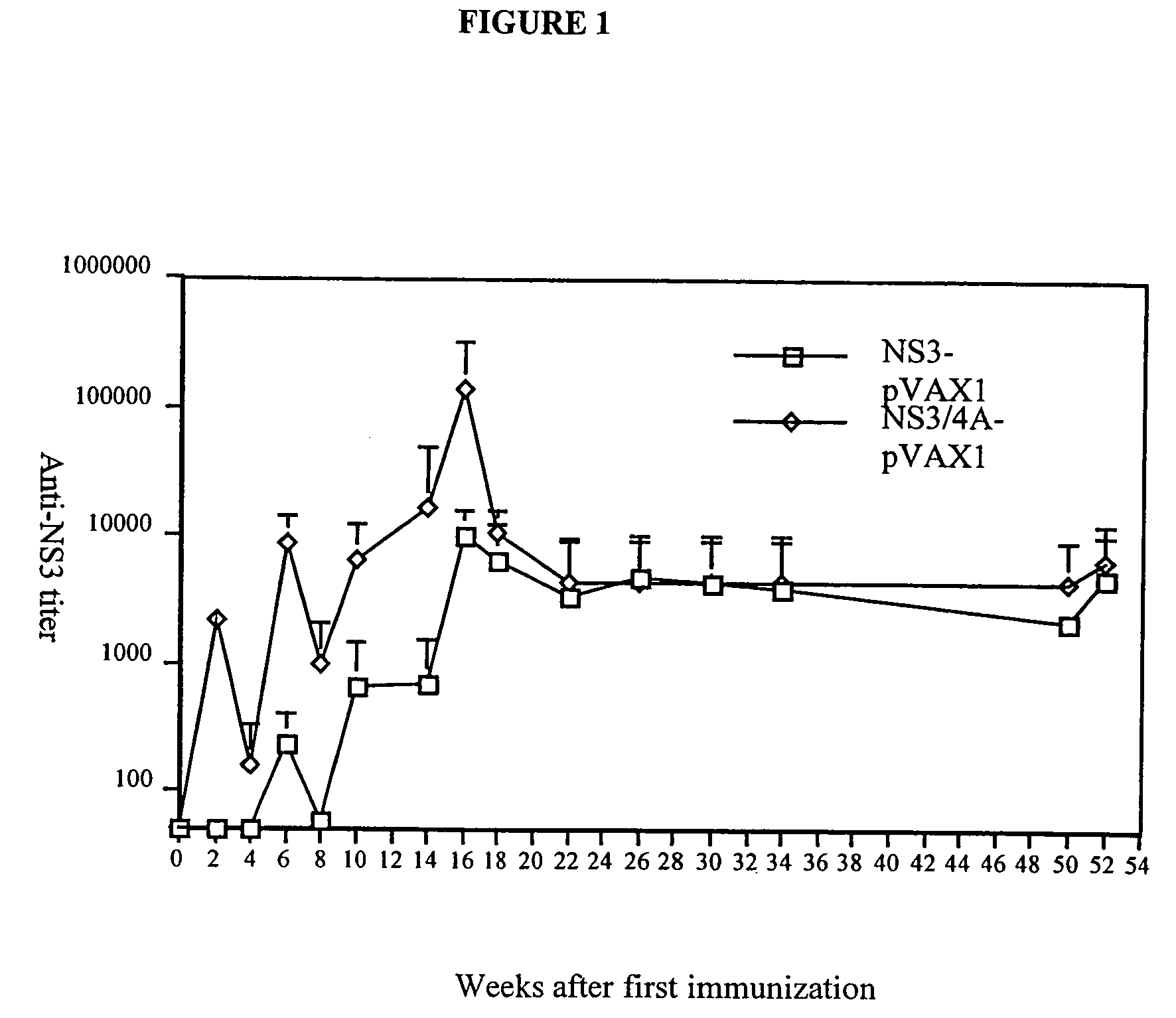 Hepatitis C virus non-structural NS3/4A fusion gene