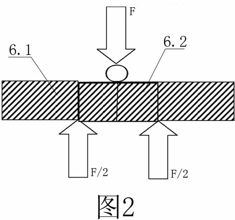 Method and device for detecting compressive strength of concrete by bending method