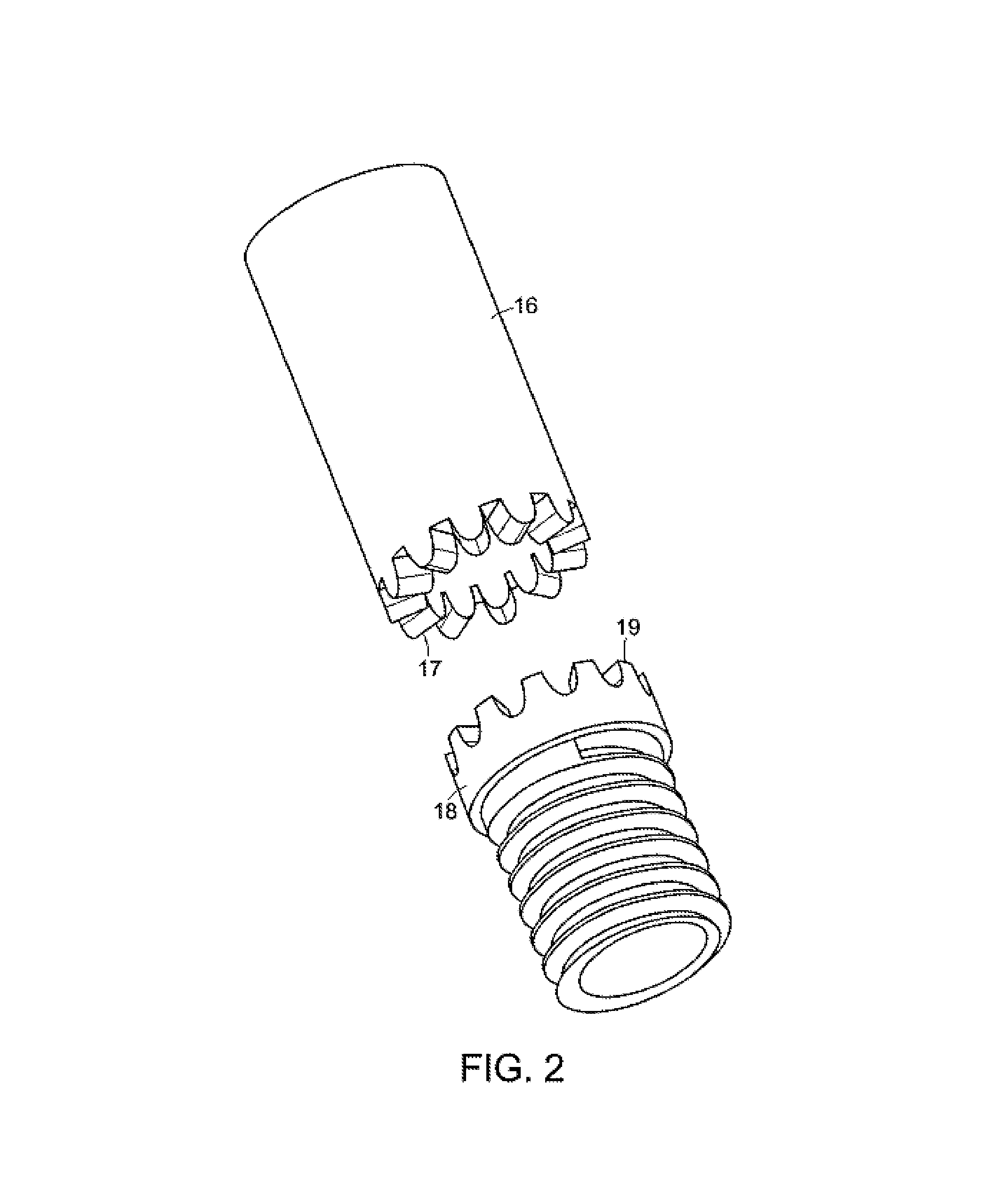 Interchangeable shaft and club head connection system