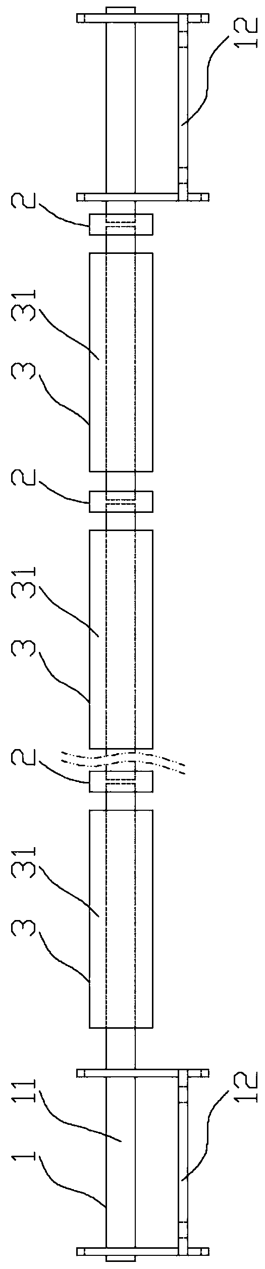 Application method of long and thin structure workpiece automatic spraying production line