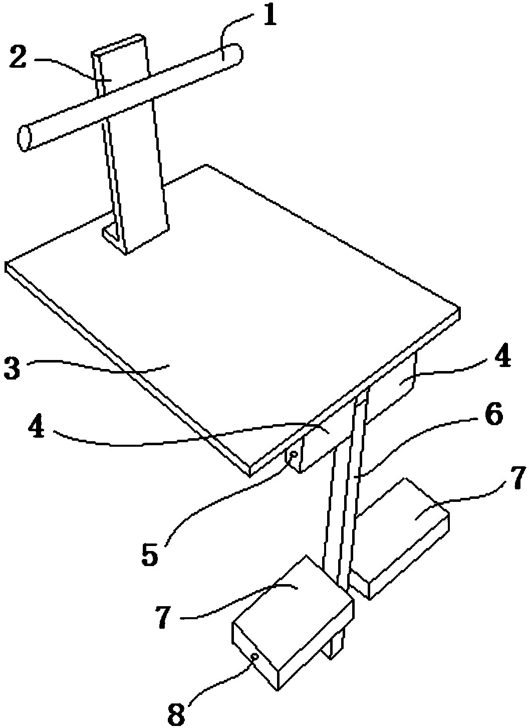 Waist knee support device for seat