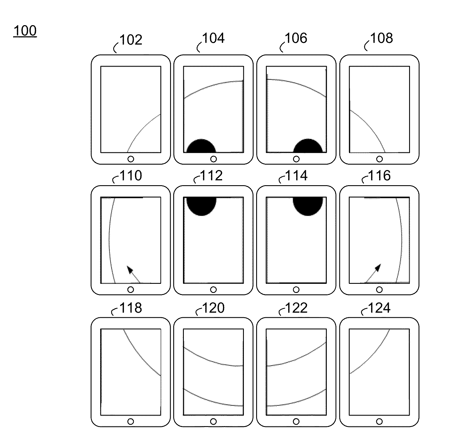 Interactive synchronized multi-screen display
