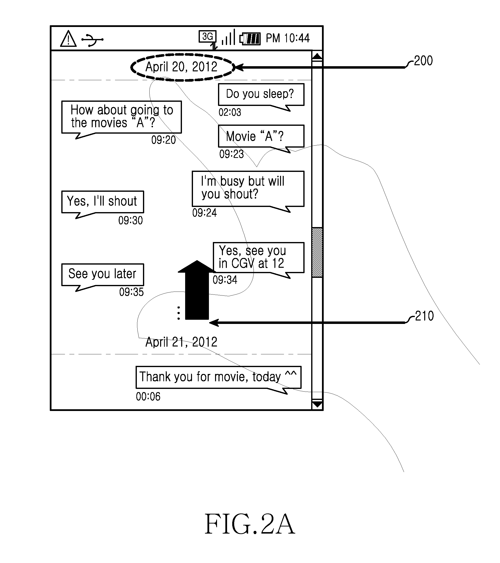 Method and apparatus for managing message, and method and apparatus for transmitting message in electronic device