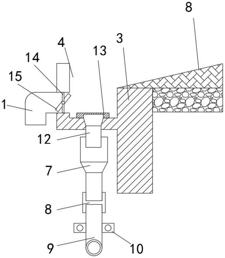 Drainage structure on the roof of a steel structure house and its construction method