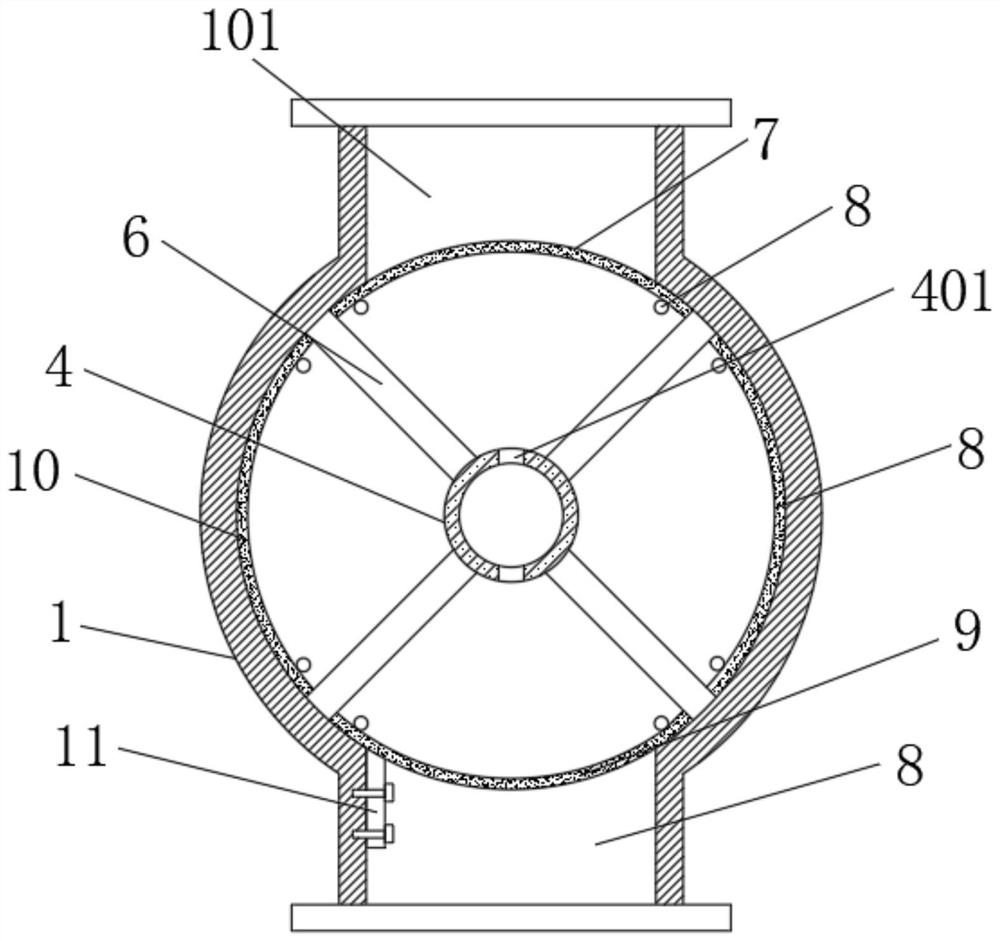 A star unloader with clean discharge