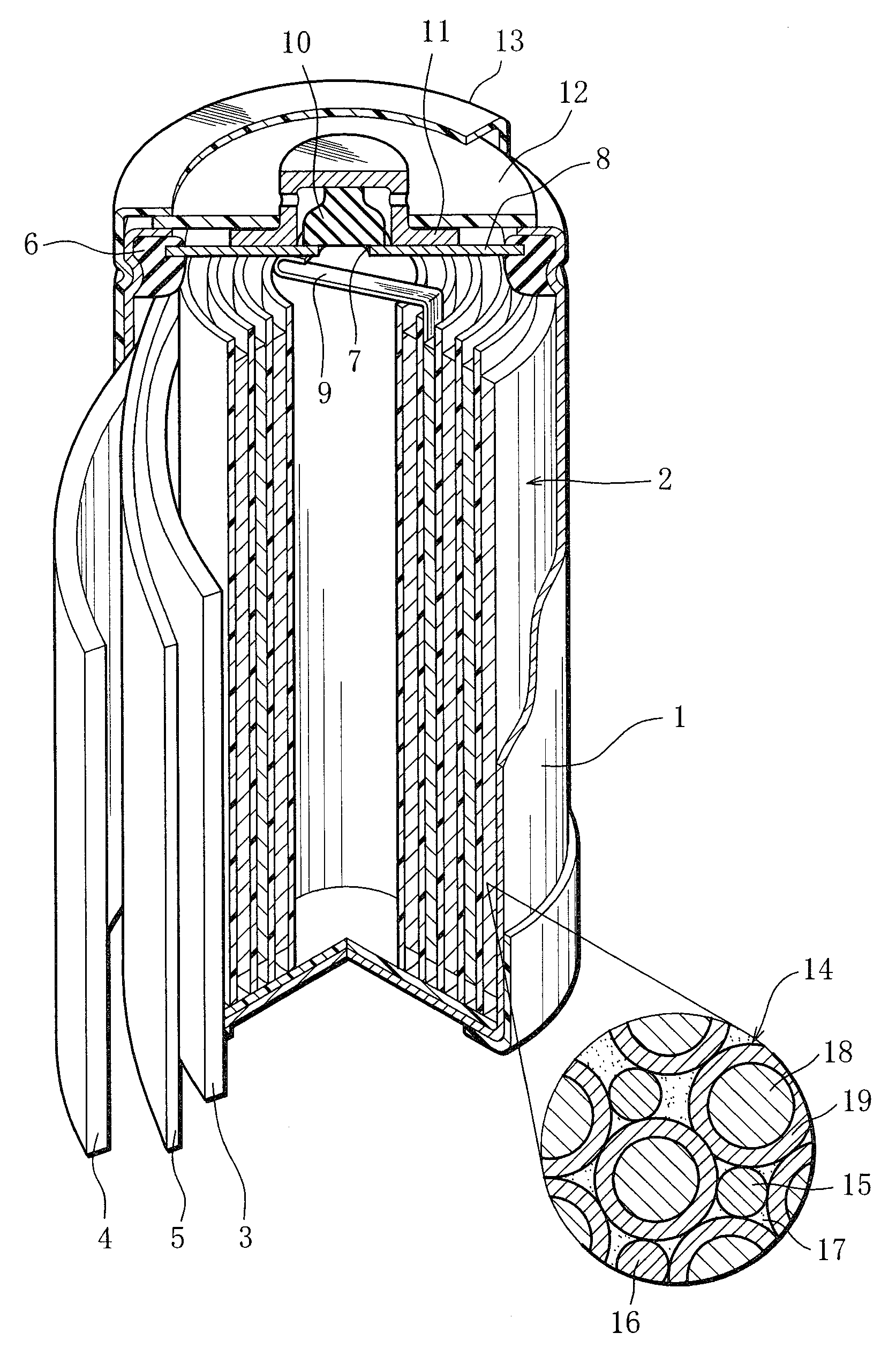 Nickel-metal hydride rechargeable cell