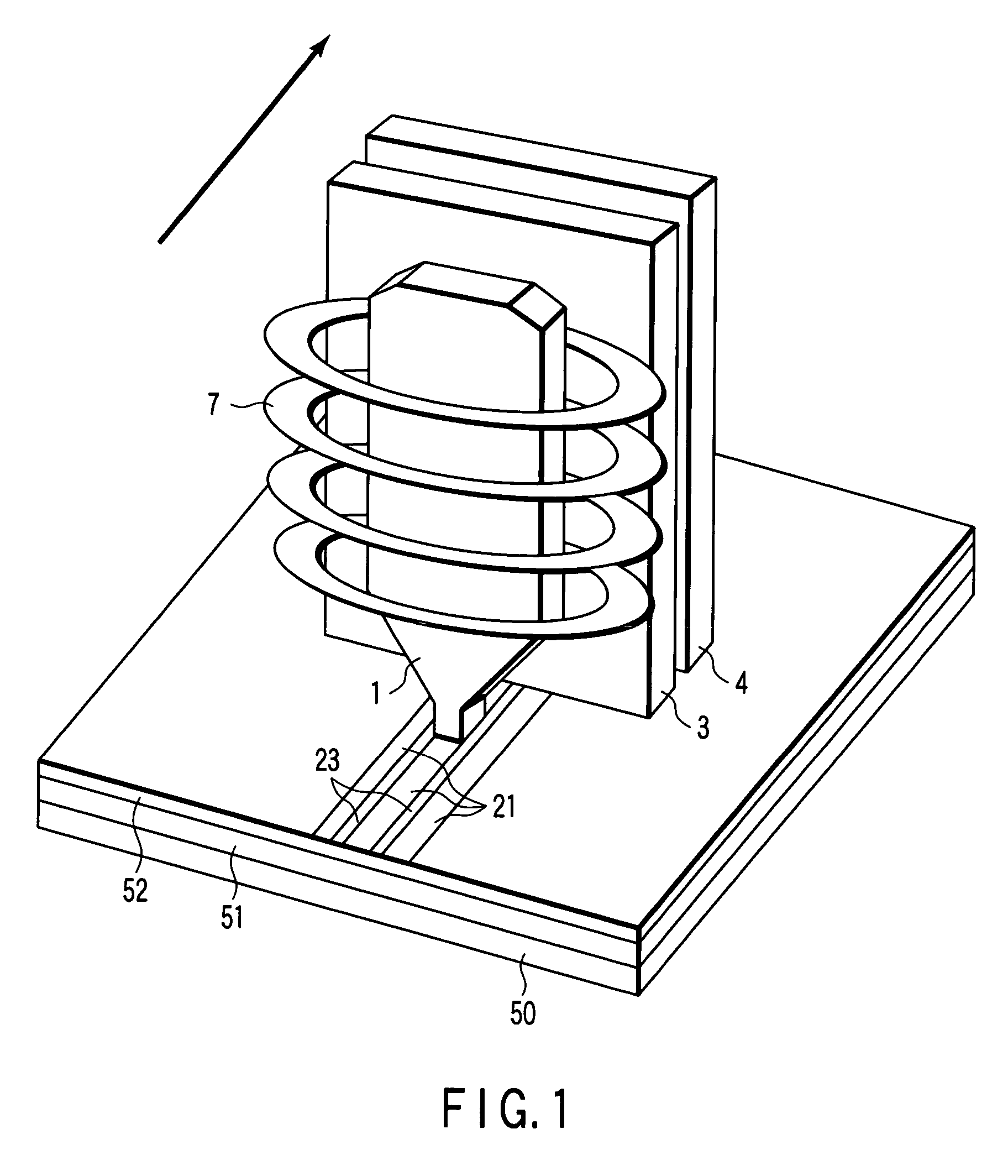 Perpendicular magnetic recording apparatus having discrete track media