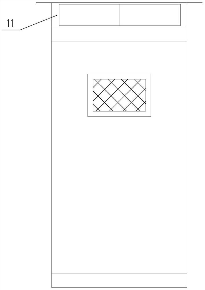 Hollow breathable glass partition with built-in roller shutter