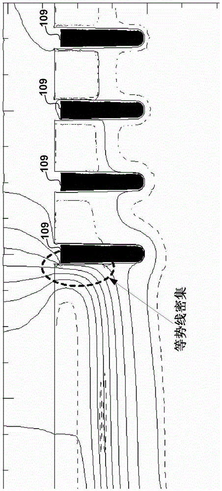Field-effect transistor, edge structure and related manufacturing method