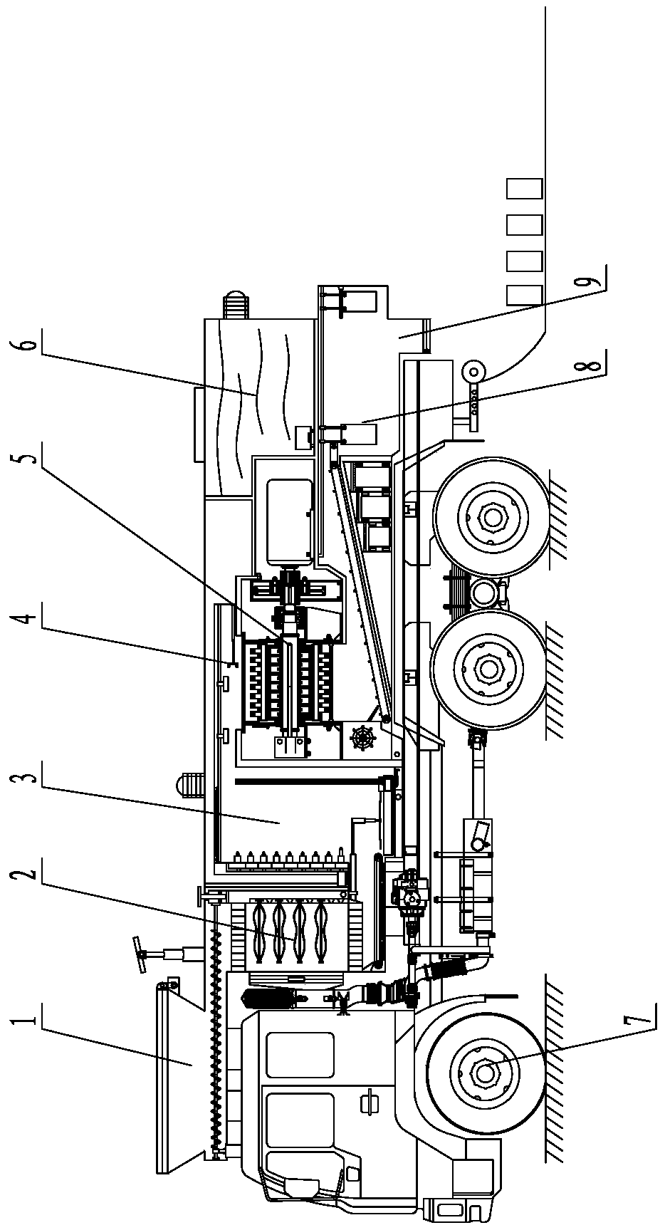 Vehicle agricultural grain packaging apparatus