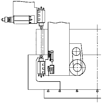 Large gantry polar coordinate CNC gear compound chamfering machine tool