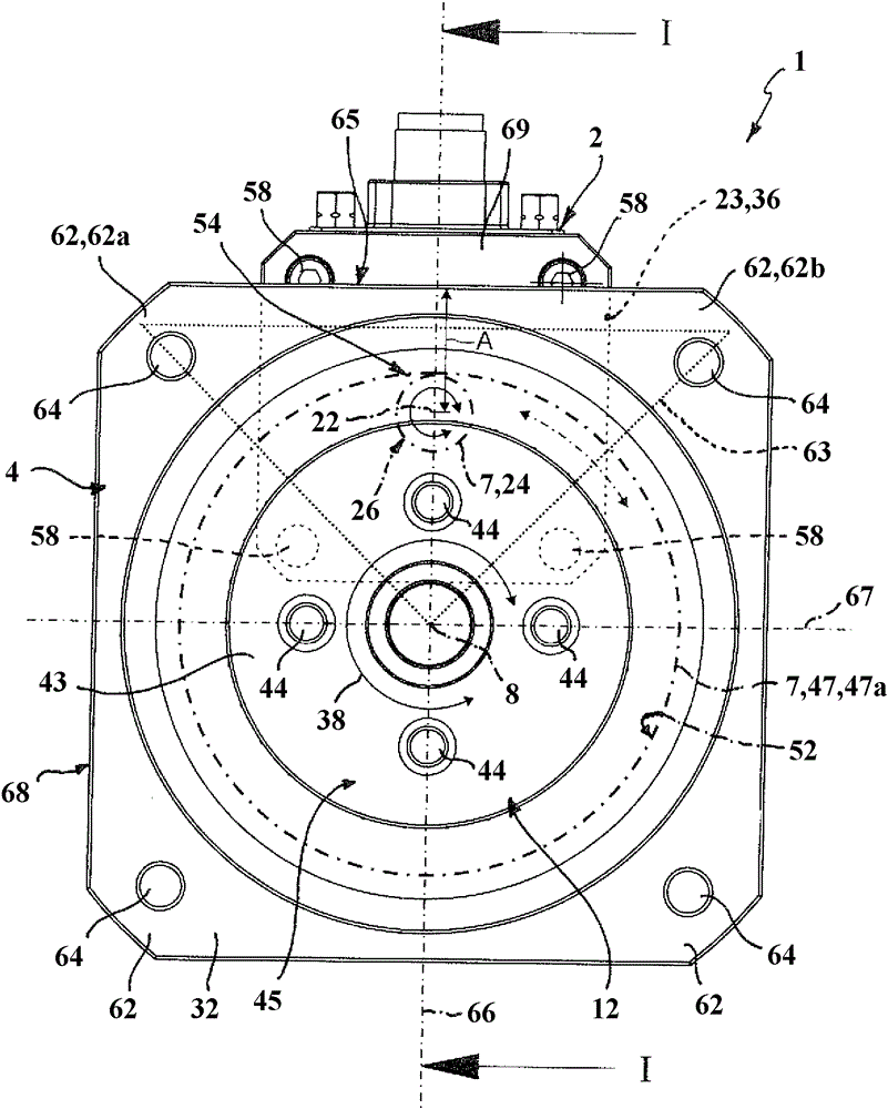 Electrically actuated rotary drive device