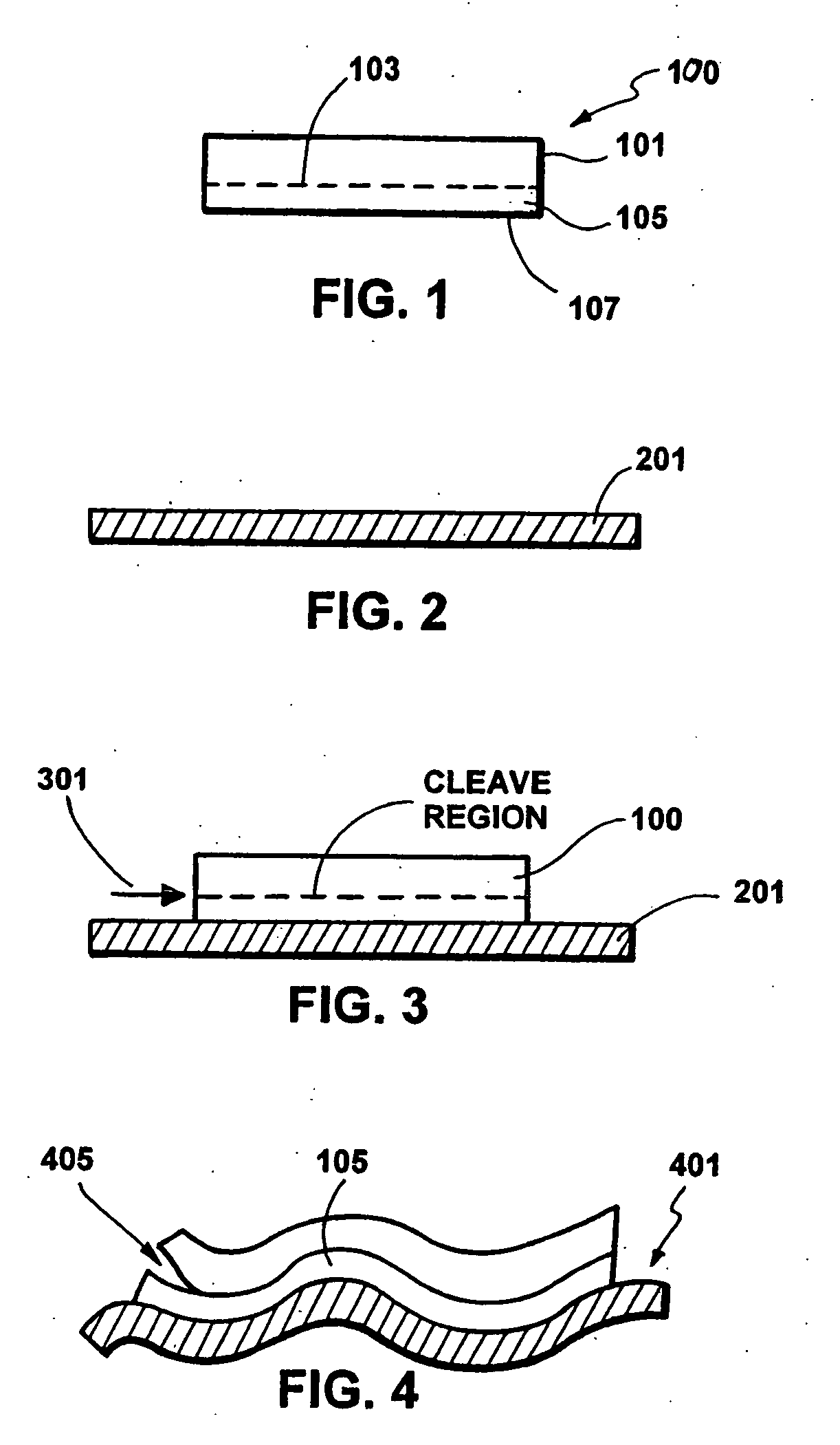Substrate stiffness method and resulting devices for layer transfer process