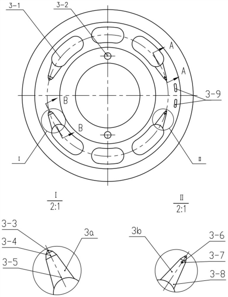 Valve plate for axial plunger motor