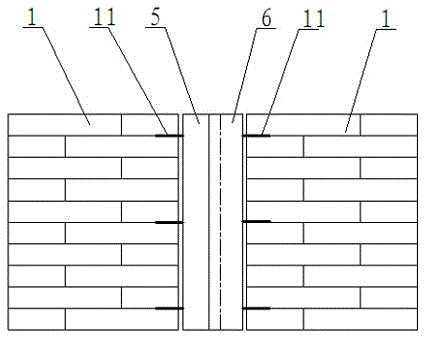 Masonry wall movement joint fireproof and heat-preserving structure and installation method thereof