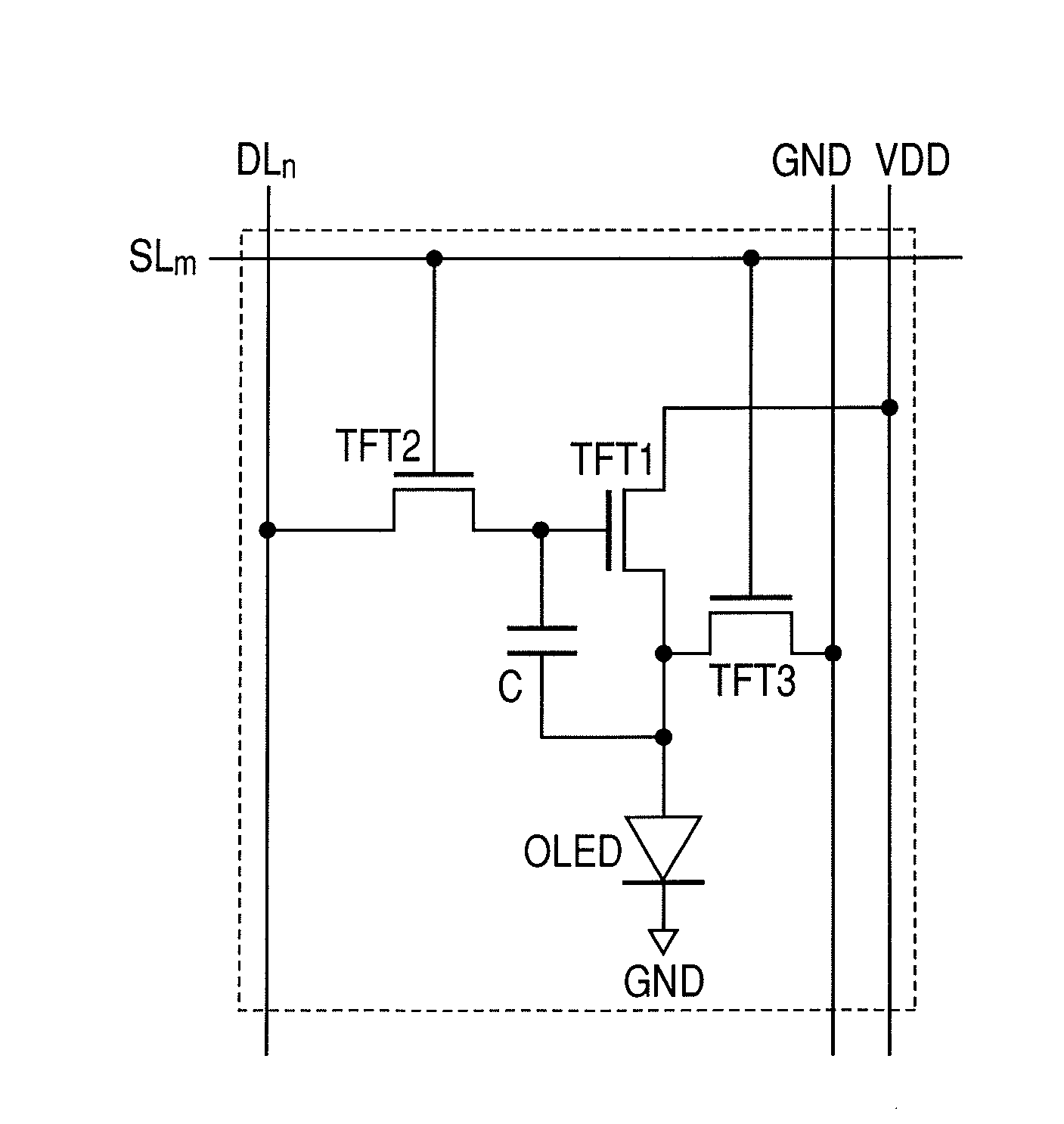 Thin film transistor circuit, light emitting display apparatus, and driving method thereof