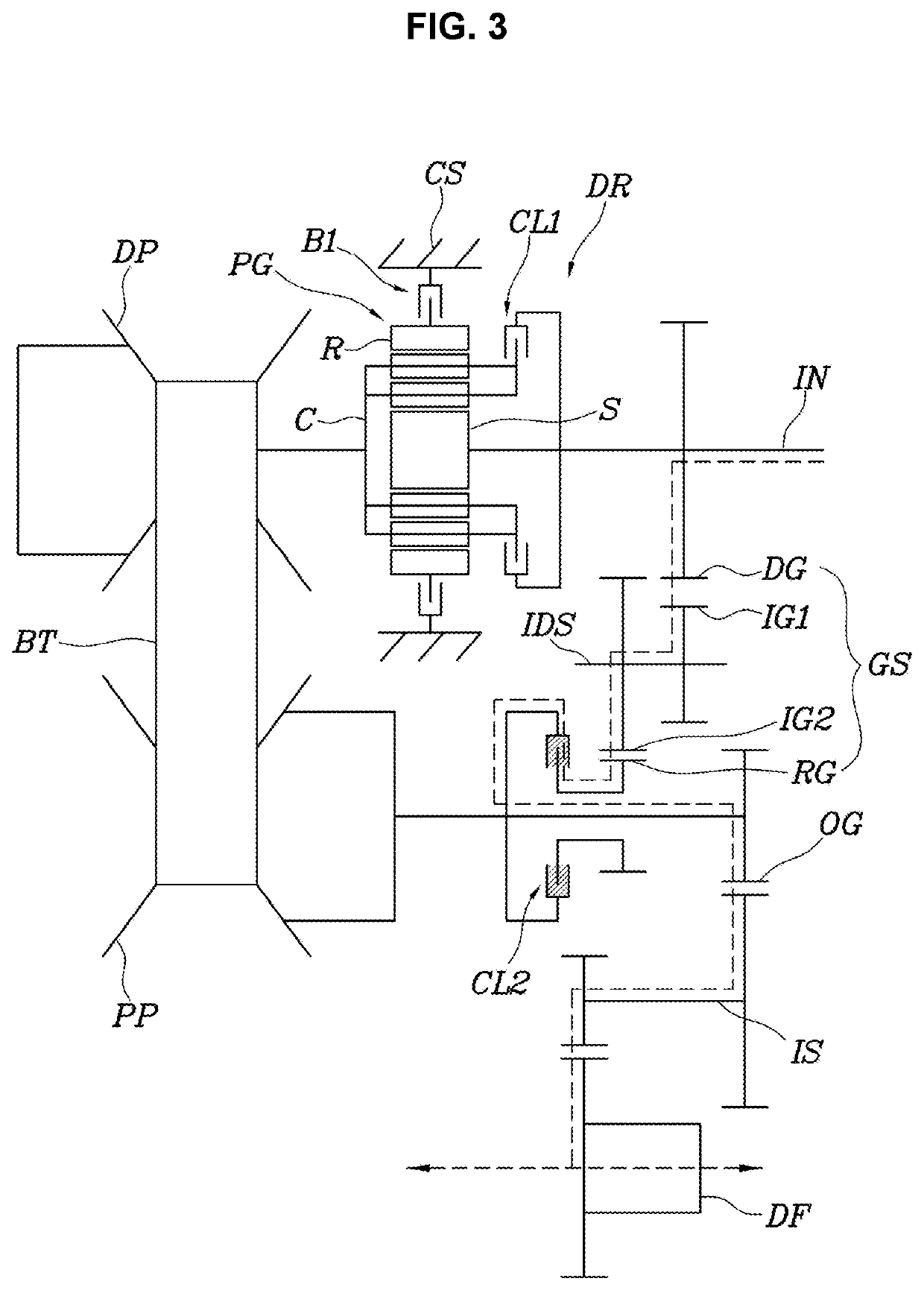 Continuously variable powertrain for vehicle