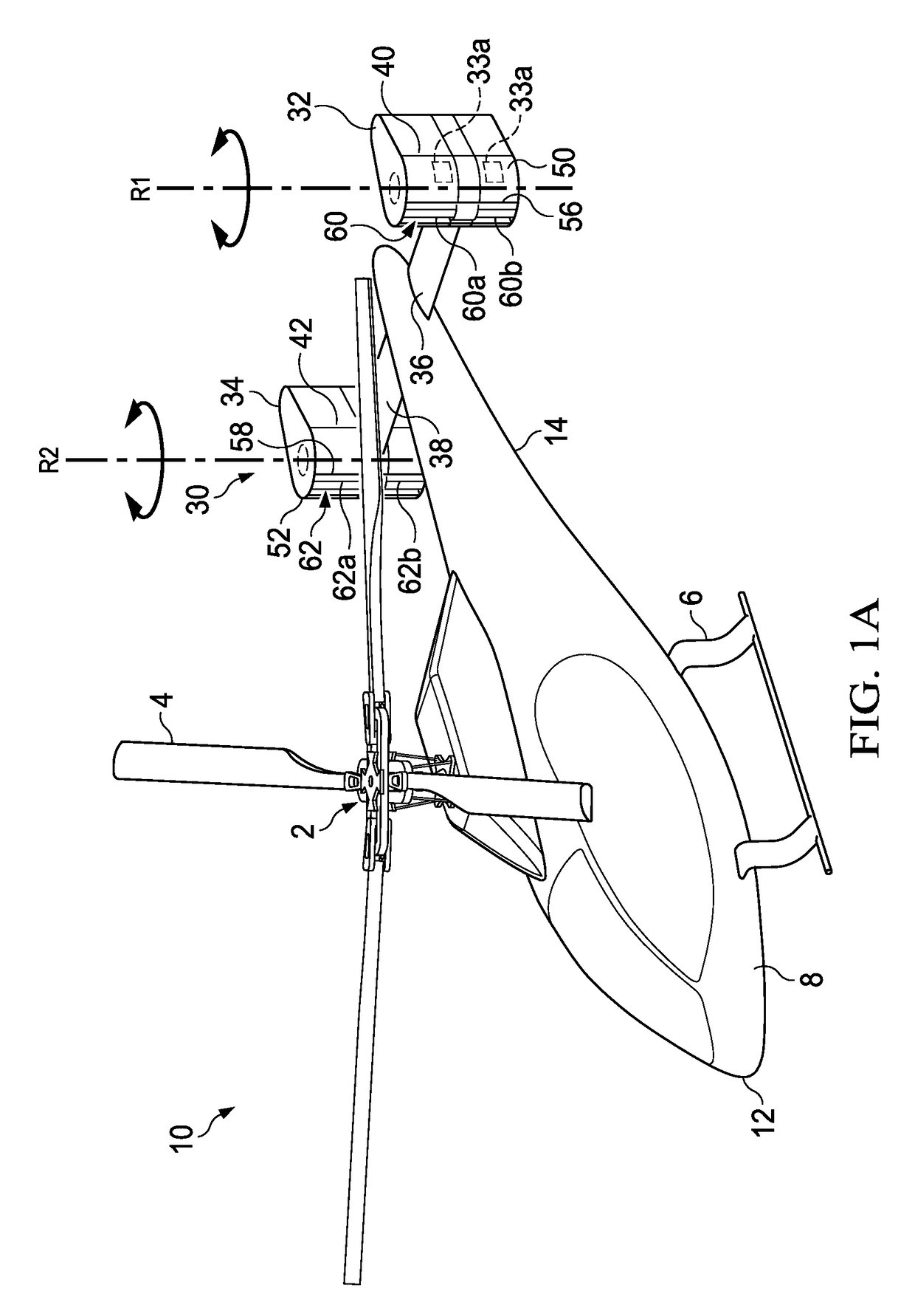 Aircraft tail with cross-flow fan systems