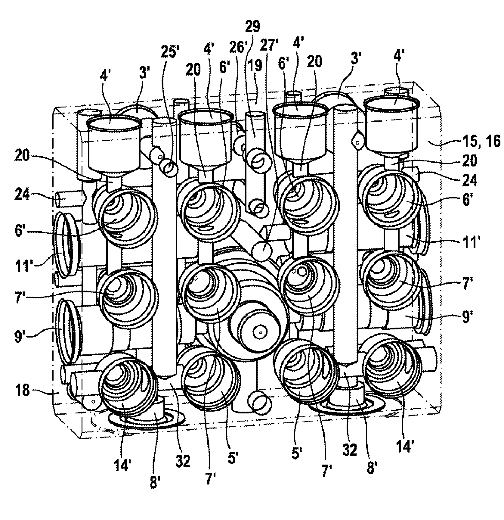 Hydraulic Block for a Hydraulic Assembly of a Slip-Regulated, Hydraulic Vehicle Brake System, and a Hydraulic Vehicle Brake System