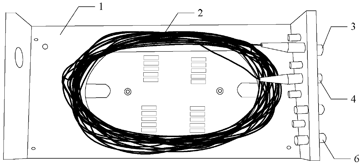 An enhanced OTDR tail fiber test auxiliary device