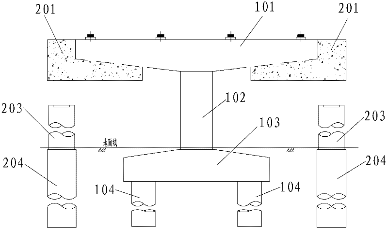 Process for reinforcing adjustable and controllable capping beam of piers