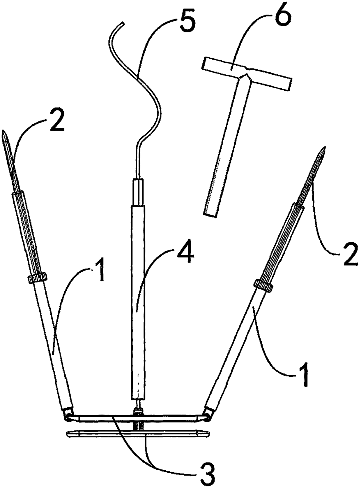 Liver retractor and component for laparoscopy