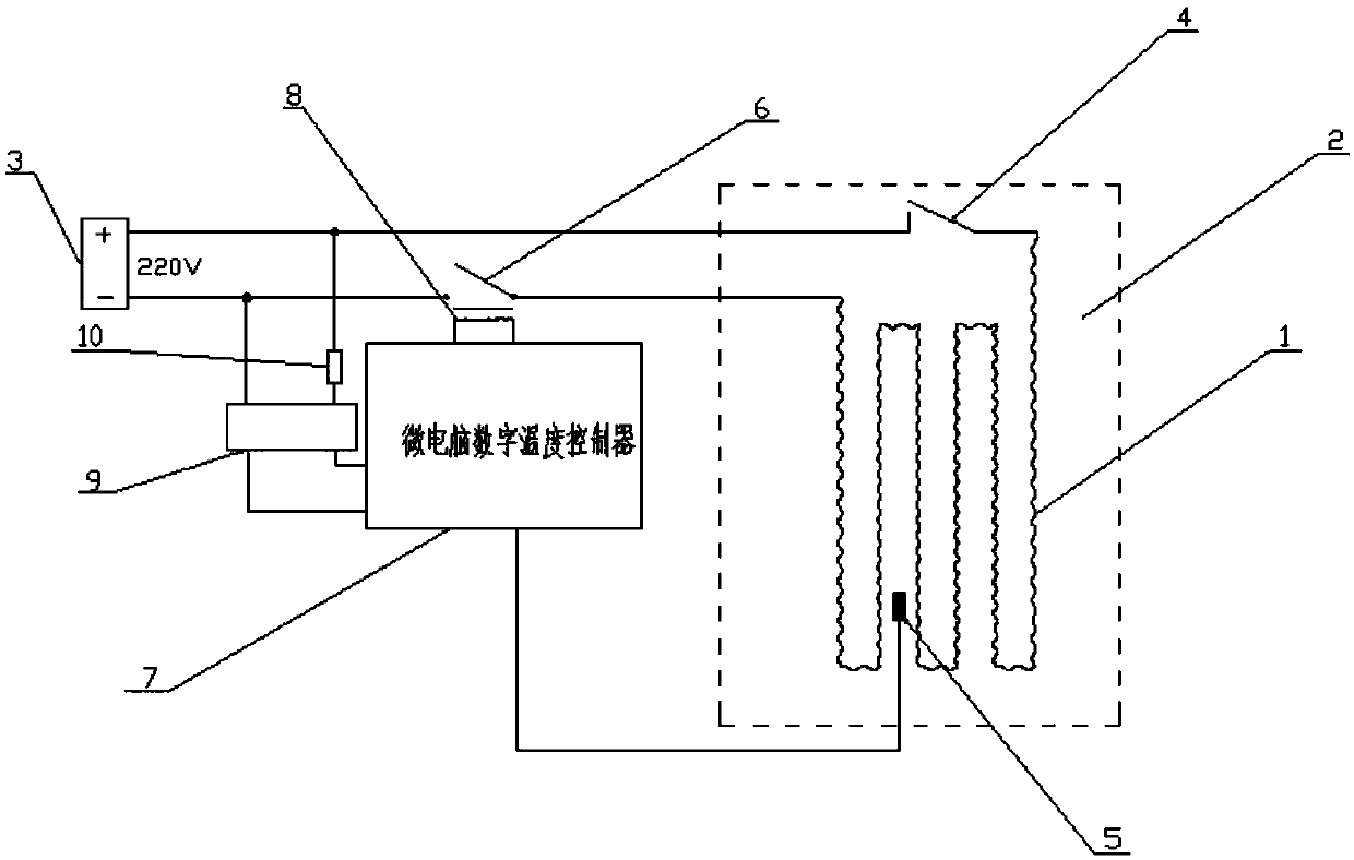 Electric vehicle battery winter charging automatic temperature increasing device