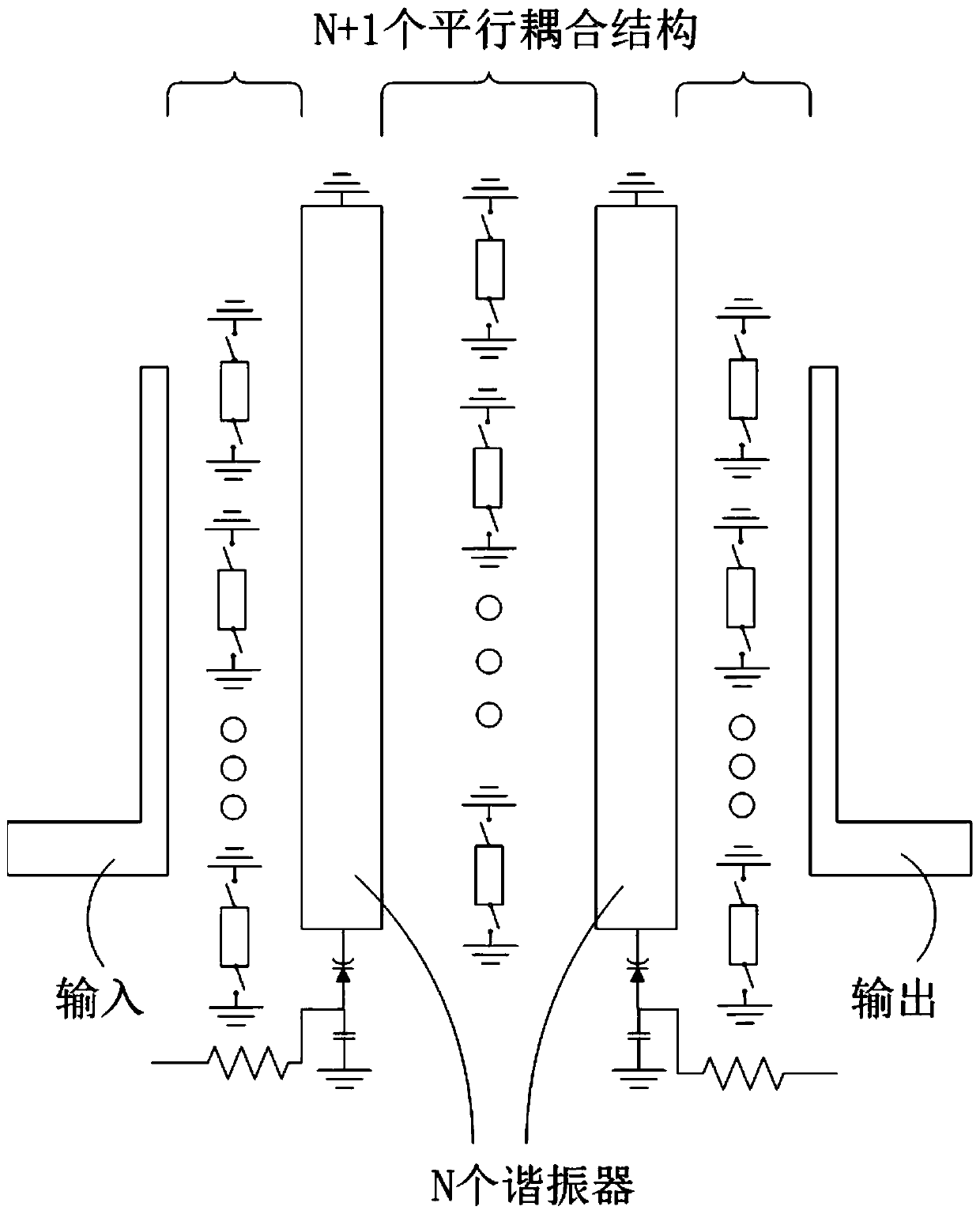 Binary-type bandwidth reconfigurable band-pass filter