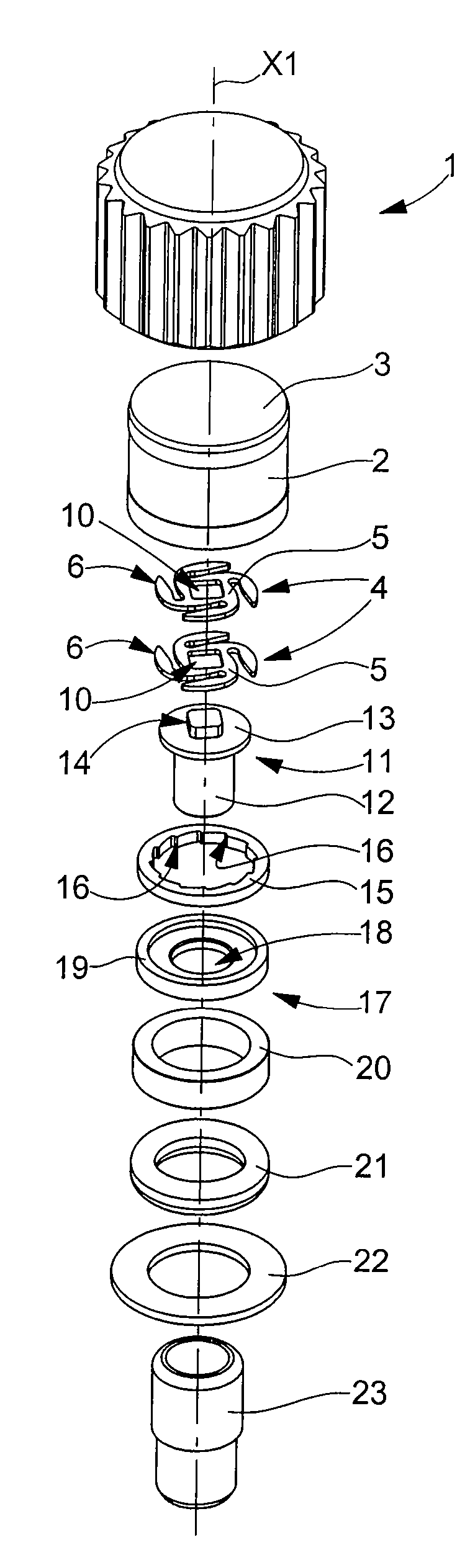 Crown for Timepiece With Disconnecting Gear Device